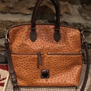 Dooney & Burke Ostrich Leather Satchel